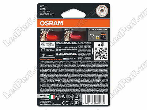 P21W LED-Lampen Osram LEDriving® SL Rot - BA15s