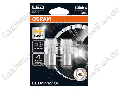 Orange P21/5W LED-Lampen Osram LEDriving® SL - BAY15d