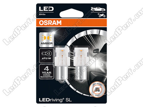 Orange P21W LED-Lampen Osram LEDriving® SL - BA15s