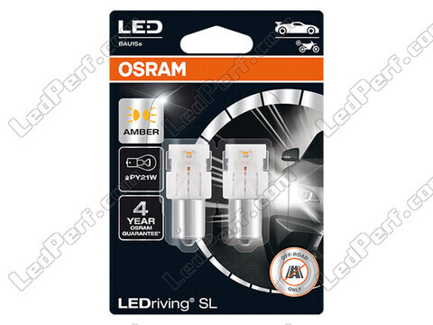 Orange PY21W LED-Lampen Osram LEDriving® SL - BAU15s