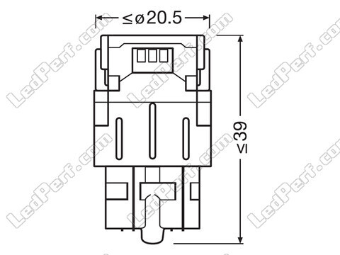 W21/5W LED-Lampen Osram LEDriving® SL White 6000K - W3x16q