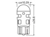 W5W LED-Lampen Osram LEDriving® SL Rot - W2.1x9.5d