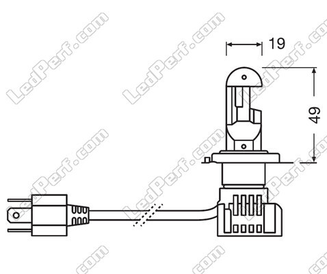 Kit LED-Lampen H7 Osram Night Breaker Zugelassene - 64210DWNB