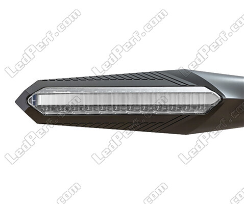 Vorderansicht der Dynamische LED-Blinker mit Tagfahrlicht für Aprilia Dorsoduro 1200