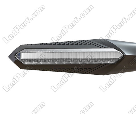 Frontansicht Dynamische LED-Blinker + Bremslichter für Peugeot Trekker 50