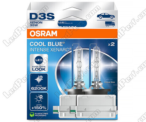 Paar D3S Xenon-Lampen Osram Xenarc Cool Blue Intense 6200K in der Verpackung - 66340CBN-2HB