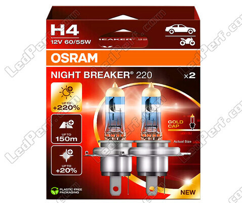 Lampen H4 OSRAM Night Breaker® 220 - 64193NB220-2HB -Duo Box