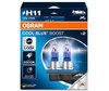 Packung mit 2 Lampen H11 Osram Cool Blue Boost - 5500K -  62211CBB-2HB